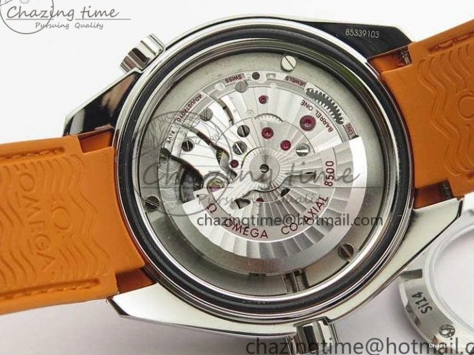 0109 UrbanStyle Planet Ocean Pro Orange Bezel 45mm OMF 1:1 Best Edition On Rubber Strap A8500 (Black Balance Wheel) 8138